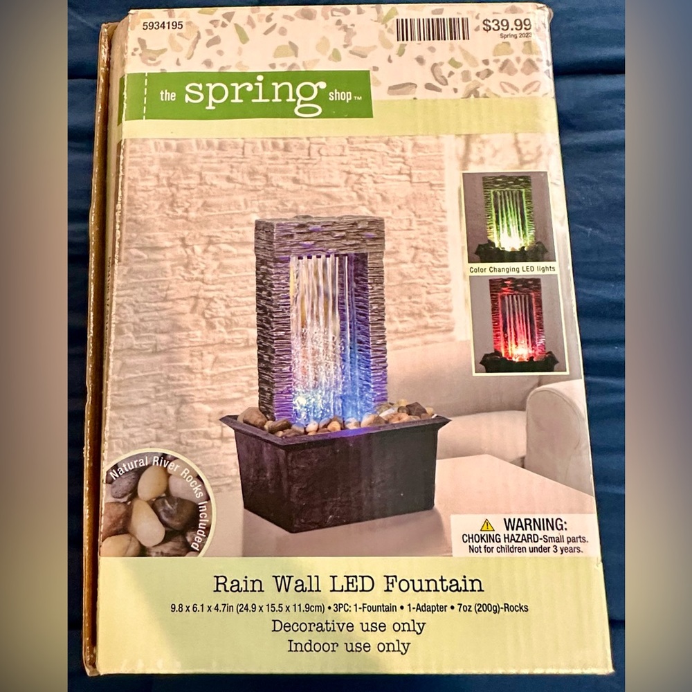 Rain Wall LED Fountain